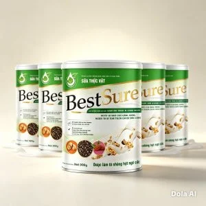 5 Lon Sữa hạt Best Sure 900g