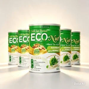 5 Lon Sữa hạt Protein Eco Nut 900g