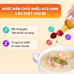 [LỐC 4 CHAI] NƯỚC MẮM CÁ CƠM THAN LÀNG CHÀI XƯA CHO BÉ ĂN DẶM TỪ 12 THÁNG TUỔI, AN TOÀN, NHIỀU CÁ ÍT MUỐI CHỨA NHIỀU ACID AMIN 60ML/CHAI - LÀNG CHÀI XƯA