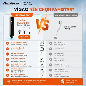 Máy Tạo Bọt Sữa Cầm Tay -Máy Đánh Trứng - trộn bột Mini 3 IN 1