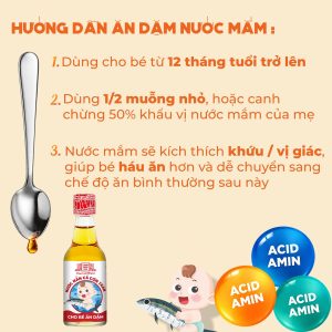[LỐC 4 CHAI] NƯỚC MẮM CÁ CƠM THAN LÀNG CHÀI XƯA CHO BÉ ĂN DẶM TỪ 12 THÁNG TUỔI, AN TOÀN, NHIỀU CÁ ÍT MUỐI CHỨA NHIỀU ACID AMIN 60ML/CHAI - LÀNG CHÀI XƯA