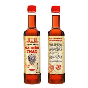 Combo 3 Chai THAN VÀNG TÔM chai nhựa 525ML Nước Mắm Nhỉ Làng Chài Xưa Cá Cơm Than, Tôm Biển, Cá Cơm Ruột Đỏ