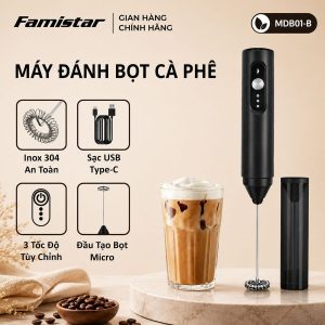 Máy Tạo Bọt Sữa Cầm Tay -Máy Đánh Trứng - trộn bột Mini 3 IN 1