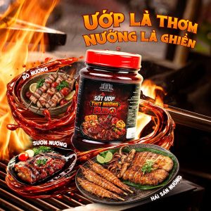 [Combo 4 hủ] Sốt ướp thịt nướng BBQ, sốt kho cá, sốt kho thịt, sốt gà chiên nước mắm Làng Chài Xưa