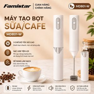 Máy Tạo Bọt Sữa Cầm Tay -Máy Đánh Trứng - trộn bột Mini 3 IN 1
