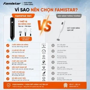 Máy Tạo Bọt Sữa Cầm Tay -Máy Đánh Trứng - trộn bột Mini 3 IN 1