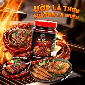 [Combo 4 hủ] Sốt ướp thịt nướng BBQ, sốt kho cá, sốt kho thịt, sốt gà chiên nước mắm Làng Chài Xưa