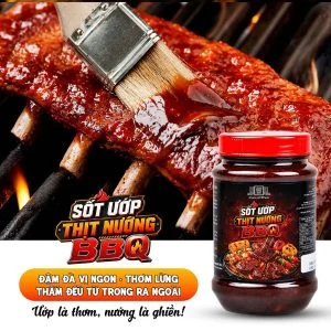 [Combo 4 hủ] Sốt ướp thịt nướng BBQ, sốt kho cá, sốt kho thịt, sốt gà chiên nước mắm Làng Chài Xưa