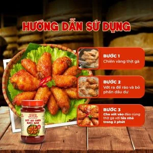 [Combo 4 hủ] Sốt ướp thịt nướng BBQ, sốt kho cá, sốt kho thịt, sốt gà chiên nước mắm Làng Chài Xưa