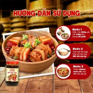 [Combo 4 hủ] Sốt ướp thịt nướng BBQ, sốt kho cá, sốt kho thịt, sốt gà chiên nước mắm Làng Chài Xưa